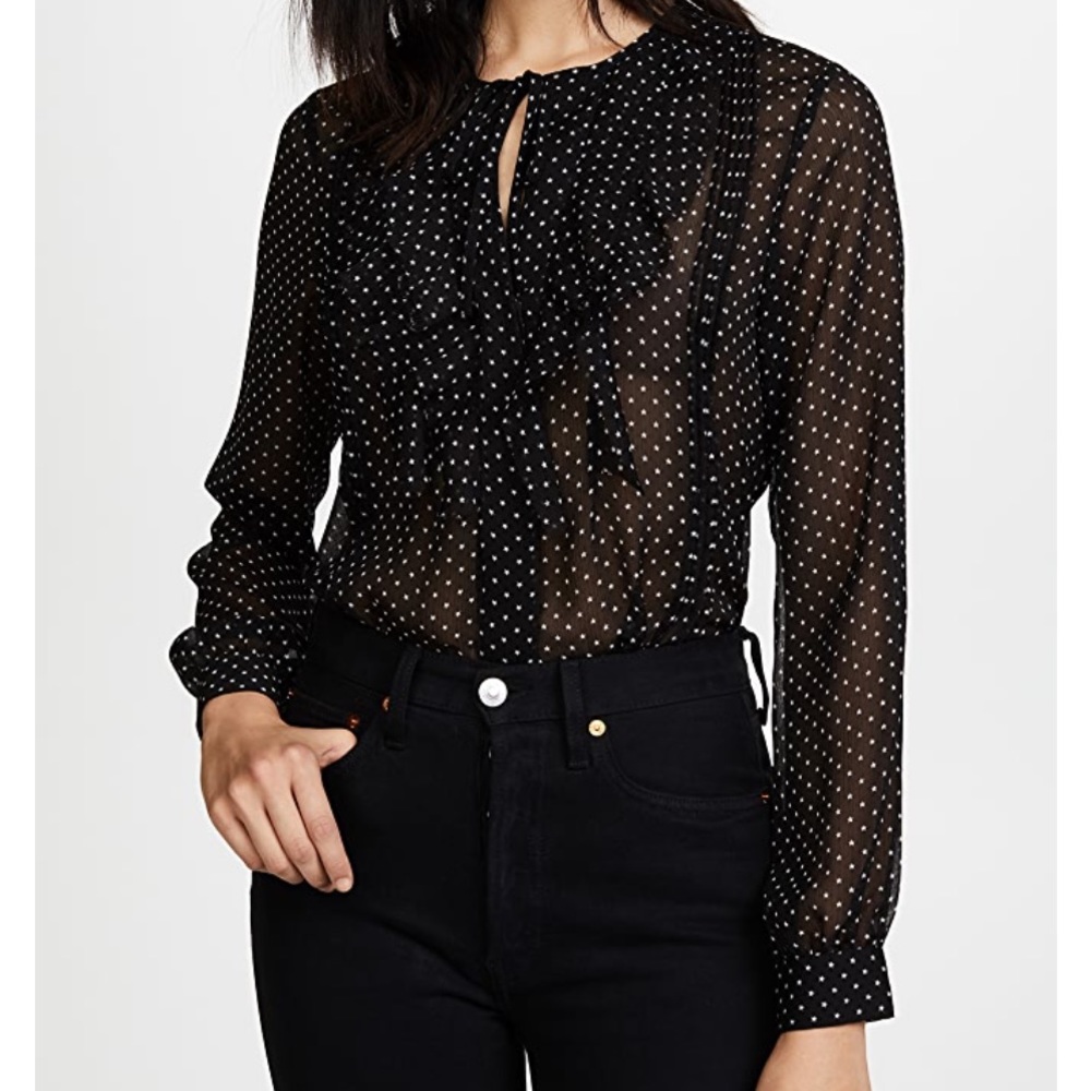 L’AGENCE Tabitha Pintuck Star Blouse